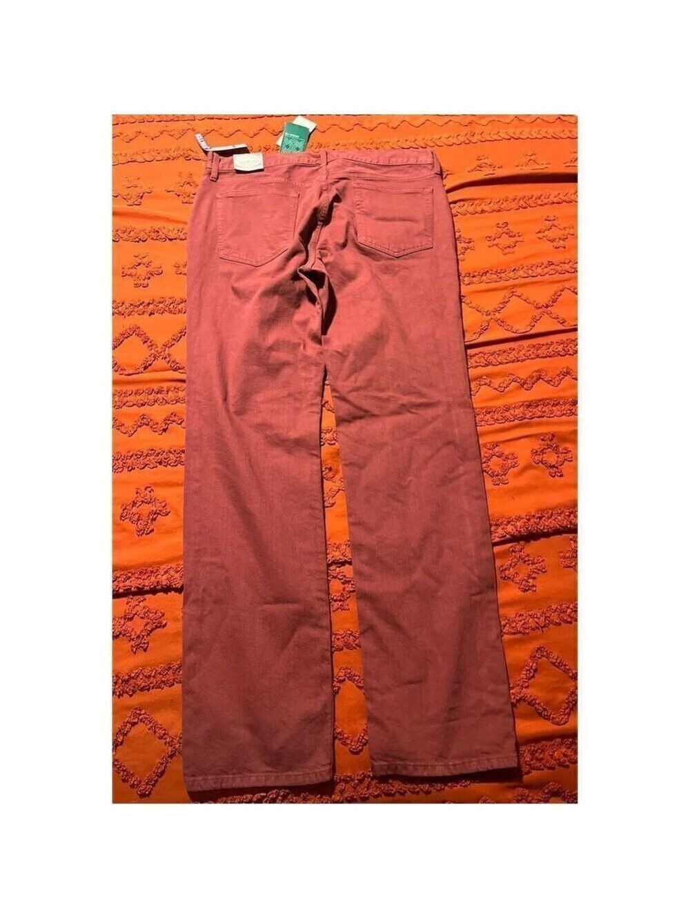Flag & Anthem jeans Nashville Straight BNWT size 35 34 red - Picture 13 of 13